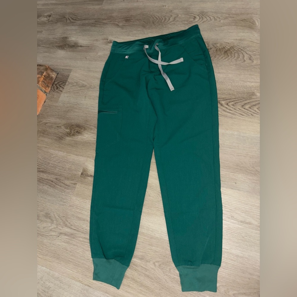 Forest green fig pant